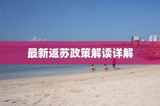 最新返苏政策解读详解