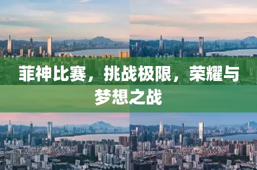 菲神比赛，挑战极限，荣耀与梦想之战