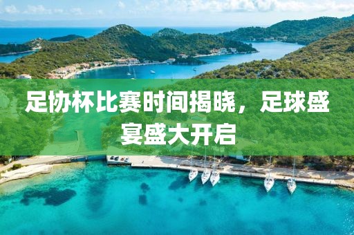 足协杯比赛时间揭晓，足球盛宴盛大开启