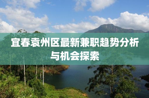 宜春袁州区最新兼职趋势分析与机会探索