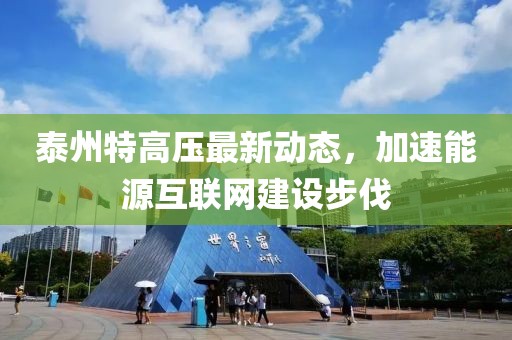 泰州特高压最新动态，加速能源互联网建设步伐