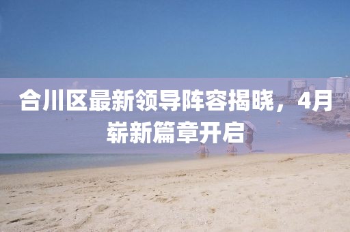 合川区最新领导阵容揭晓，4月崭新篇章开启