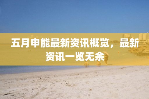 五月申能最新资讯概览，最新资讯一览无余