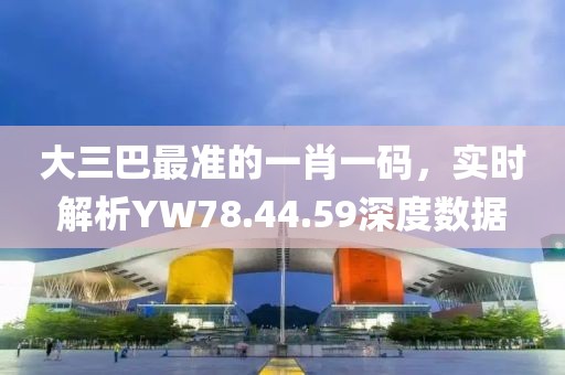 大三巴最准的一肖一码，实时解析YW78.44.59深度数据