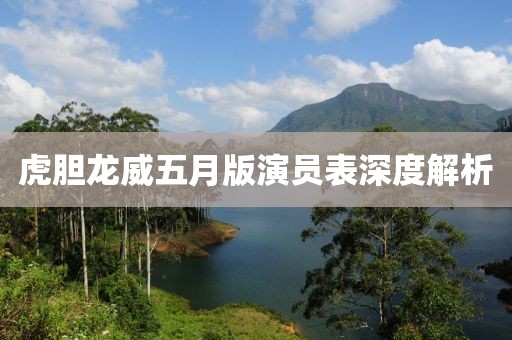 虎胆龙威五月版演员表深度解析