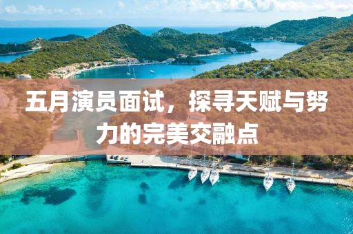 五月演员面试，探寻天赋与努力的完美交融点