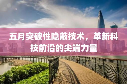 五月突破性隐蔽技术，革新科技前沿的尖端力量