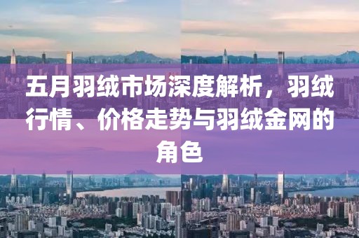 五月羽绒市场深度解析，羽绒行情、价格走势与羽绒金网的角色