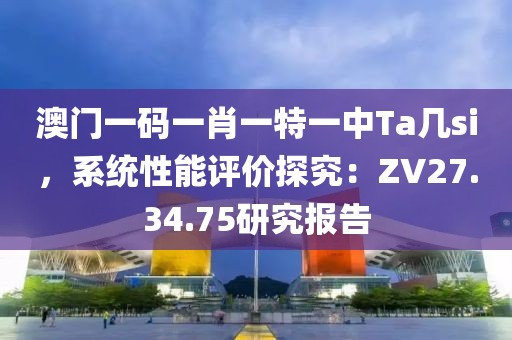 澳门一码一肖一特一中Ta几si，系统性能评价探究：ZV27.34.75研究报告