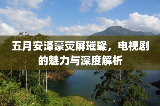 五月安泽豪荧屏璀璨，电视剧的魅力与深度解析