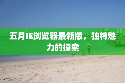五月IE浏览器最新版，独特魅力的探索