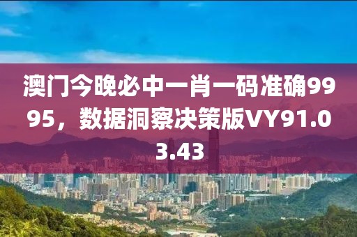 澳门今晚必中一肖一码准确9995，数据洞察决策版VY91.03.43