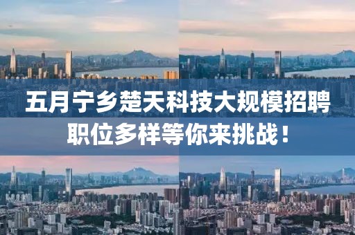 五月宁乡楚天科技大规模招聘职位多样等你来挑战！