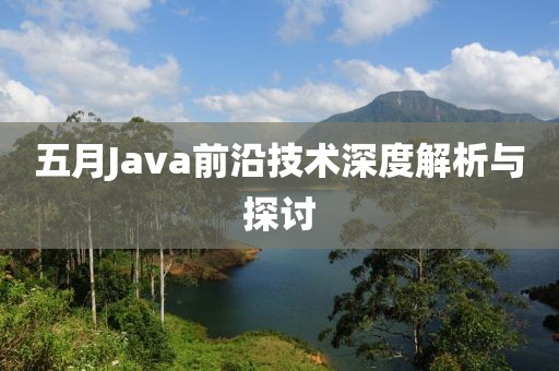 五月Java前沿技术深度解析与探讨