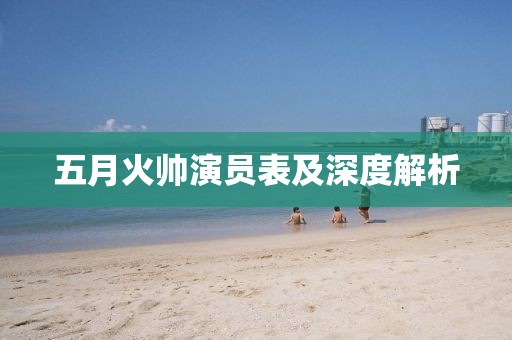 五月火帅演员表及深度解析