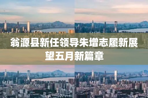 翁源县新任领导朱增志履新展望五月新篇章