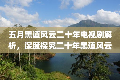 五月黑道风云二十年电视剧解析，深度探究二十年黑道风云