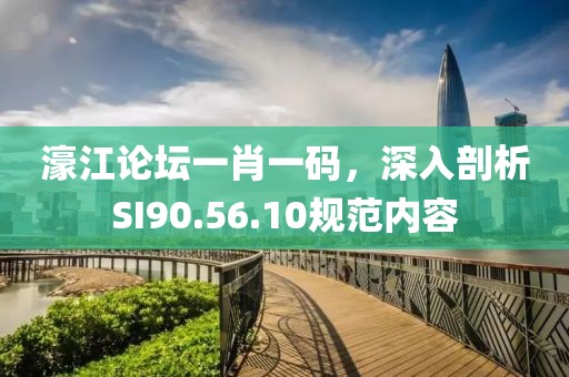 濠江论坛一肖一码，深入剖析SI90.56.10规范内容