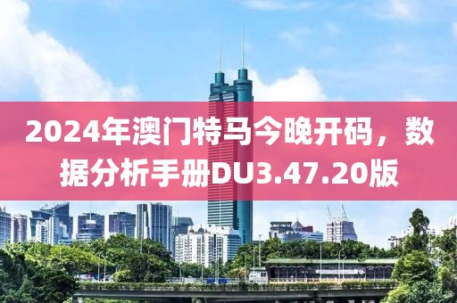 2024年澳门特马今晚开码，数据分析手册DU3.47.20版