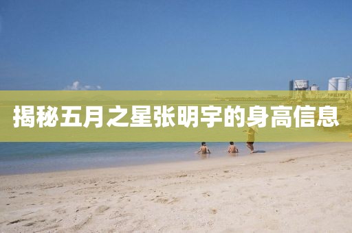 揭秘五月之星张明宇的身高信息