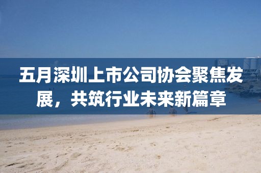五月深圳上市公司协会聚焦发展，共筑行业未来新篇章