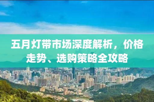 五月灯带市场深度解析，价格走势、选购策略全攻略
