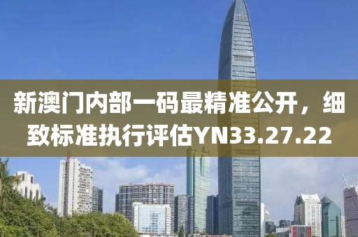 新澳门内部一码最精准公开，细致标准执行评估YN33.27.22