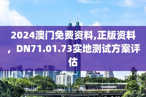 2024澳门免费资料,正版资料，DN71.01.73实地测试方案评估