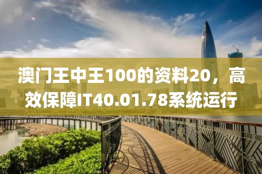 澳门王中王100的资料20，高效保障IT40.01.78系统运行