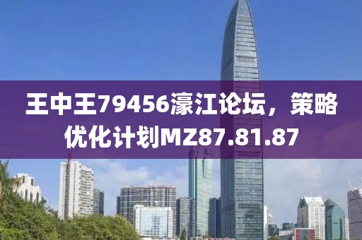 王中王79456濠江论坛，策略优化计划MZ87.81.87