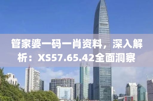 管家婆一码一肖资料，深入解析：XS57.65.42全面洞察