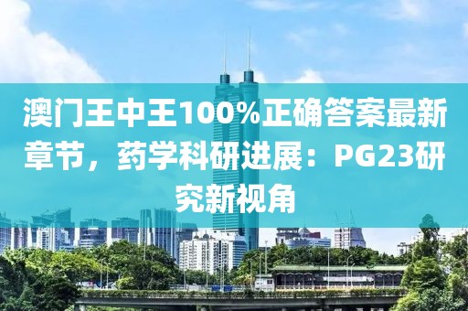 澳门王中王100%正确答案最新章节，药学科研进展：PG23研究新视角