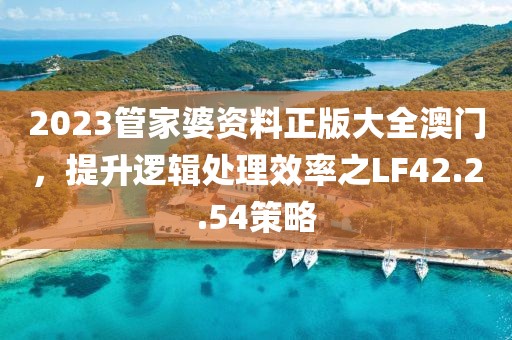 2023管家婆资料正版大全澳门，提升逻辑处理效率之LF42.2.54策略