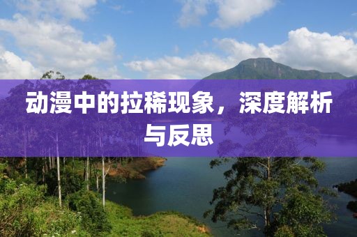 动漫中的拉稀现象，深度解析与反思