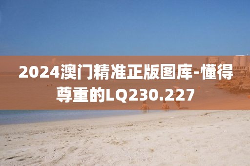 2024澳门精准正版图库-懂得尊重的LQ230.227