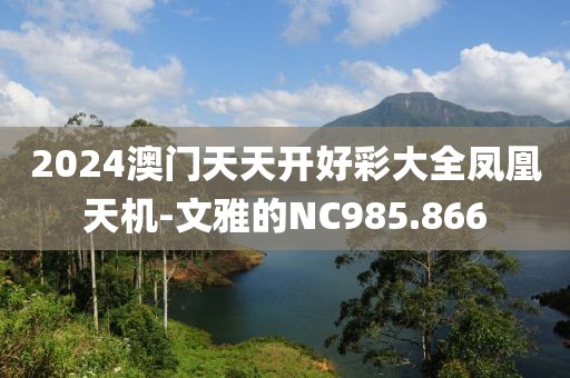 2024澳门天天开好彩大全凤凰天机-文雅的NC985.866