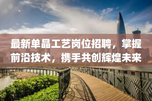 最新单晶工艺岗位招聘，掌握前沿技术，携手共创辉煌未来