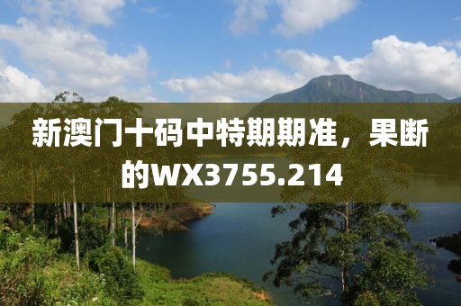 新澳门十码中特期期准，果断的WX3755.214