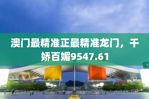 澳门最精准正最精准龙门，千娇百媚9547.61