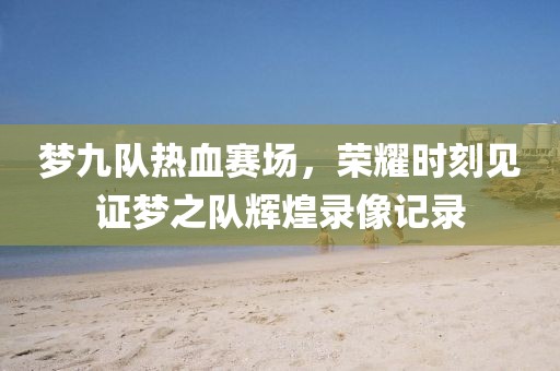 梦九队热血赛场，荣耀时刻见证梦之队辉煌录像记录