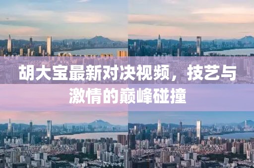胡大宝最新对决视频，技艺与激情的巅峰碰撞