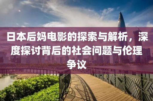 日本后妈电影的探索与解析，深度探讨背后的社会问题与伦理争议