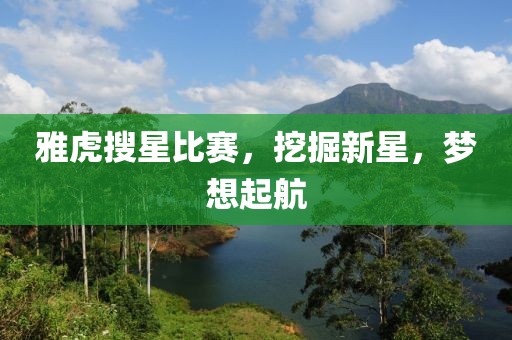 雅虎搜星比赛，挖掘新星，梦想起航