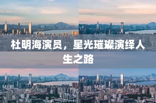 杜明海演员，星光璀璨演绎人生之路