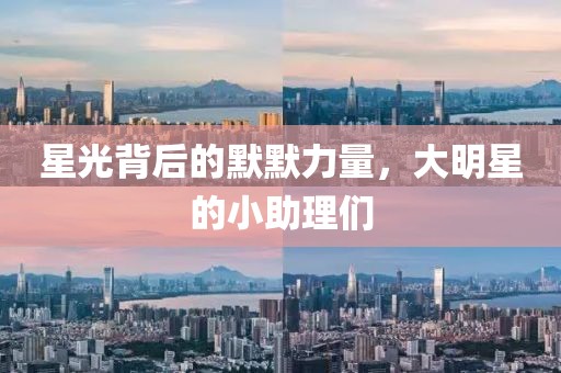 星光背后的默默力量，大明星的小助理们