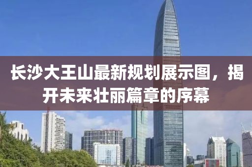 长沙大王山最新规划展示图，揭开未来壮丽篇章的序幕