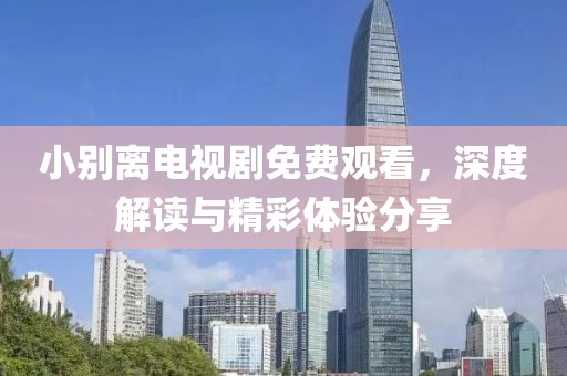 小别离电视剧免费观看，深度解读与精彩体验分享