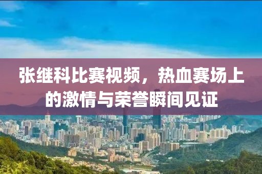 张继科比赛视频，热血赛场上的激情与荣誉瞬间见证
